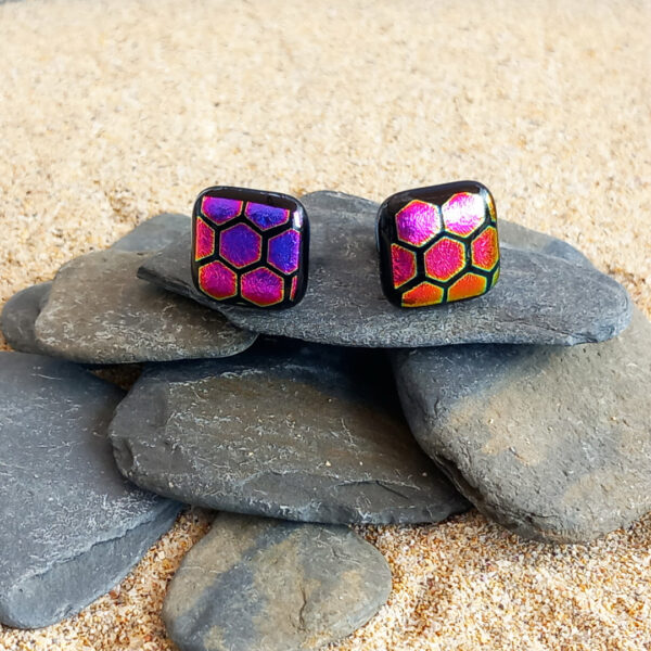 cufflinks pink hex on pebbles